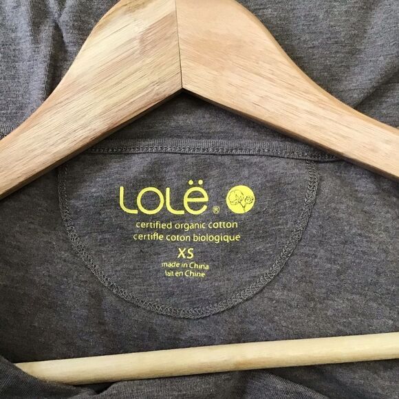 Lole Organic Cotton Dress Tan Eco Responsible Neutral Tone asymmetric XS - Picture 4 of 14